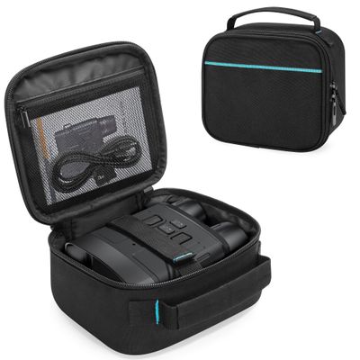 CURMIO Night Vision Goggles Carrying Case for Binoculars and Cables, Black