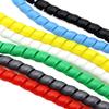 Spiral Wrap Cable Spiral Wrap 14mm 16mm 18mm ID Flexible Pipe Protection Cable Organizer Wire Protector Winding Line Sleeve Cover Tube Tubing Cover (Color : Black, Size : ID 18mm 5 Meters) view 1