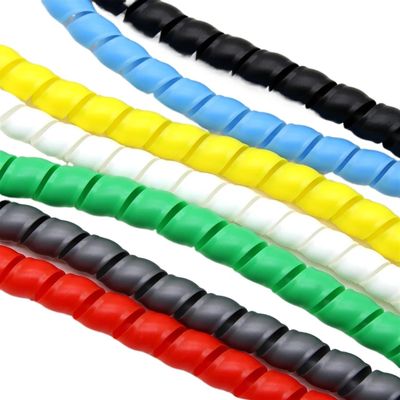 Spiral Wrap Cable Spiral Wrap 14mm 16mm 18mm ID Flexible Pipe Protection Cable Organizer Wire Protector Winding Line Sleeve Cover Tube Tubing Cover (Color : Green, Size : ID 16mm 5 Meters)