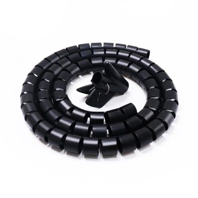Spiral Wrap 1 Meter Spiral Wrap Cover Tube Line Organizer Pipe Protection Winding Cable Wire Protector Tubing Cover (Color : Blue, Size : 20mm Inside Diameter)