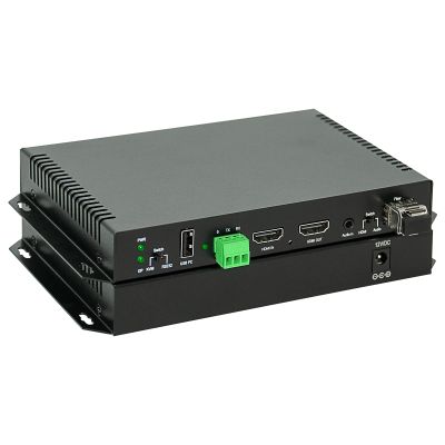 ORIVISION HDMI KVM Extender Over Fiber Optic, 1080@60hz, 10KM Uncompressed Transmission Over Single Mode 1 Core, Loop-Out Dual Output, KVM KB & Mouse, 3D,RS232, Optical Fiber Extender