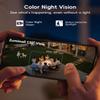 ZUMIMALL Solar Security Cameras Wireless Outdoor, 2Packs, Solar Camera Outdoor Wireless, 2.4G WiFi Battery Camera, 3MP Color Night Vision, Magnetic Mount, Siren,PIR/AI Analyse, IP66, Cloud, Alexa view 4