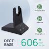 Yealink WH64 DECT & Bluetooth Mono UC Zoom Wireless Headset, 606 ft Range Single Ear Work Headphones with 3X Noise Cancelling Mic, 26H Talk Time, Ringer, Office Headsets for Desk Phone, PC,Cellphone view 3