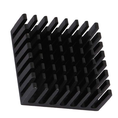10pcs P25 x 10 x 25 B Heat Sink, Aluminum Cooler with Thermal Conductive Adhesive Tape Cooling Fin for Cooling 3D Printers Stepper Motor Black