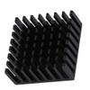 10pcs P25 x 10 x 25 B Heat Sink, Aluminum Cooler with Thermal Conductive Adhesive Tape Cooling Fin for Cooling 3D Printers Stepper Motor Black view 2