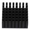 10pcs P25 x 10 x 25 B Heat Sink, Aluminum Cooler with Thermal Conductive Adhesive Tape Cooling Fin for Cooling 3D Printers Stepper Motor Black view 3