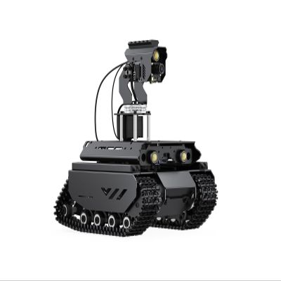 Waveshare Open-Source Off-Road Tracked AI Robot, Compatible with Raspberry Pi 5, Dual Controllers, Computer Vision, Comes with Pan-Tilt Module, PI5-4GB Included