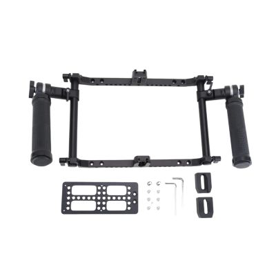 DirectNine Basics 5""/ 7""/ 9"" Monitor Cage Nitze Universal Director's Monitor Cage for up to 9"" LCD Monitor, with Adjustable Handles, black