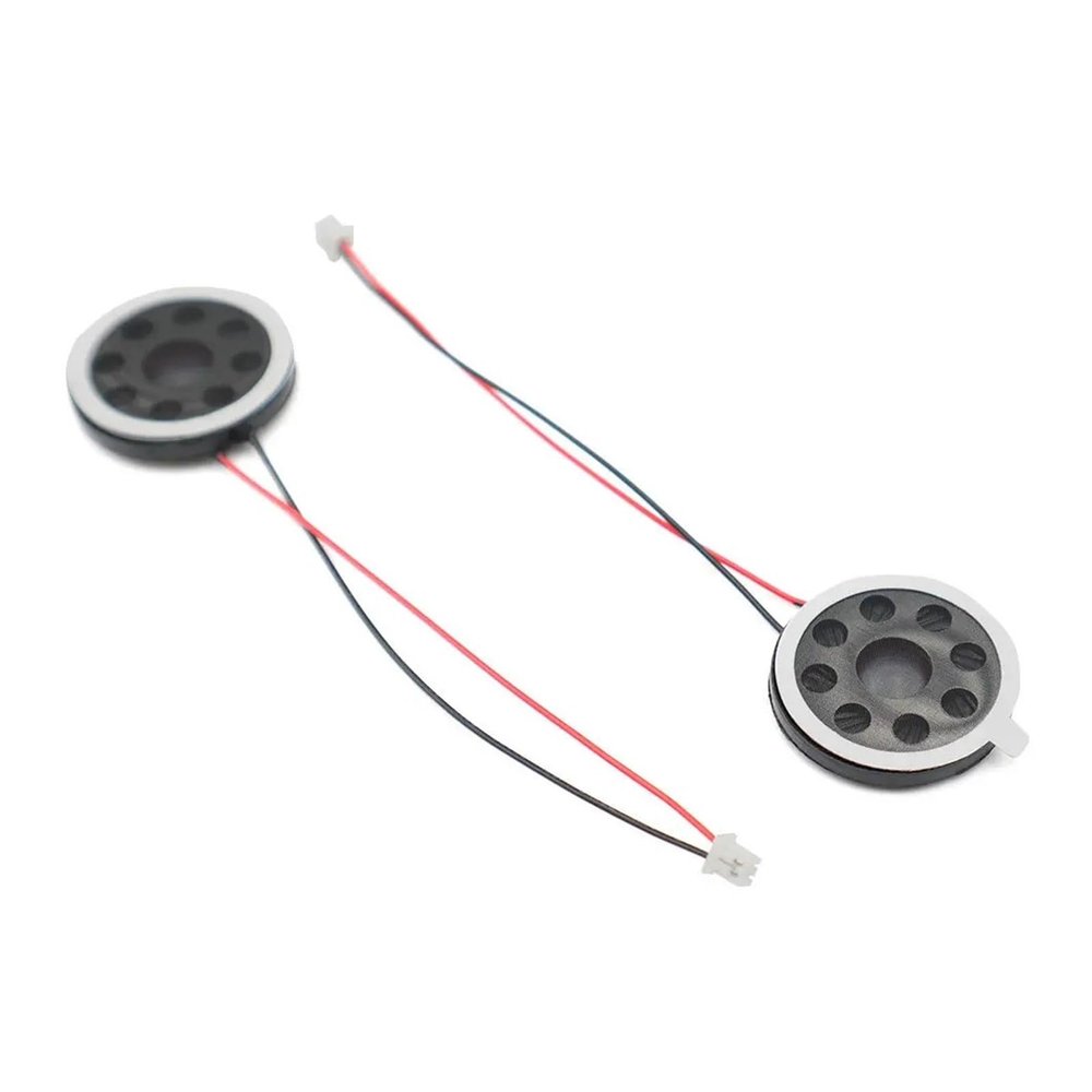 WENBIXIA 5Pcs 13 15 16 17 18 20 23 25 26 MM 8 Ohm 1W Round Loudspeaker 8Ohm 1 Watt Plastic Inner Magnetic Small Loud Speaker with Cable (Color : 5PCS 18MM 2P2.0)