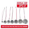 WENBIXIA 5Pcs 13 15 16 17 18 20 23 25 26 MM 8 Ohm 1W Round Loudspeaker 8Ohm 1 Watt Plastic Inner Magnetic Small Loud Speaker with Cable (Color : 5PCS 18MM 2P2.0) view 3