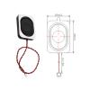 WENBIXIA 1PCS 2831/3128 Speaker 4 Ohm 3 Watt 4R 3W Full Range Cavity Sound Speaker HiFi Speaker Accessories 3525 4 ohm Speaker (Color : 3525 4ohm 3W) view 2
