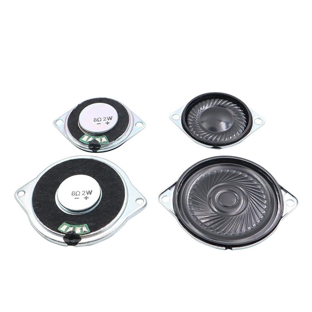 WENBIXIA 2PCS 8 Ohm 2 Watt Speaker Full Range Speakers 28MM 40MM 8Ohm 2W 1 inch Full Frequency Loudspeaker with Mounting Holes (Color : 2PCS 40MM)