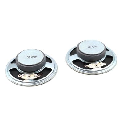 WENBIXIA 2Pcs 57MM 8Ohm 0.5W Speaker 57 * 15MM Outer Magnetic Iron Case Loud Speaker 57 MM 8 Ohm 0.5 Watt Paper Cone Loudspeaker