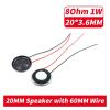 WENBIXIA 5Pcs Speaker 8 Ohm 1 watt 1W 8R Loudspeaker 20 23 26 28 30 32 36 40 MM Thickness 5MM with Wire Length 60MM (Color : 5 Pcs 20MM) view 2