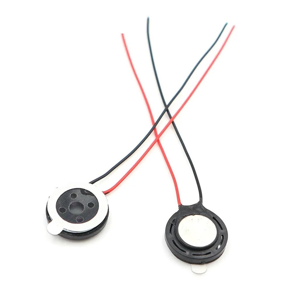 WENBIXIA 5PCS Diameter 13MM 15MM Inner Tape Wire 60MM Speaker 8R 0.5 1W Speaker with Double Sided Tape 8ohm 1W (Color : 5PCS 15MM 8R 1W)
