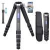 ARTCISE Compact Lightweight Travel Carbon Tripod 40mm Carbon Fiber Tube Heavy Duty Camera Tripod for DSLR Digital Camcorder Max Load 88.2lbs/40kg view 1