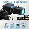 CODSOK 1080P Webcam 5-50mm Varifocal Lens USB Camera HD 2MP 0.01Lux Low Illumination IMX322/IMX323 Sensor Industrial Camera with H.264 Format Plug view 2