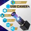 CODSOK 1080P Webcam 5-50mm Varifocal Lens USB Camera HD 2MP 0.01Lux Low Illumination IMX322/IMX323 Sensor Industrial Camera with H.264 Format Plug view 3