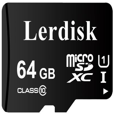 Lerdisk Factory Wholesale Micro SD Card 64GB U3 in Bulk Micro SDXC UHS-I Produced by Authorized Licencee (64GB U3)