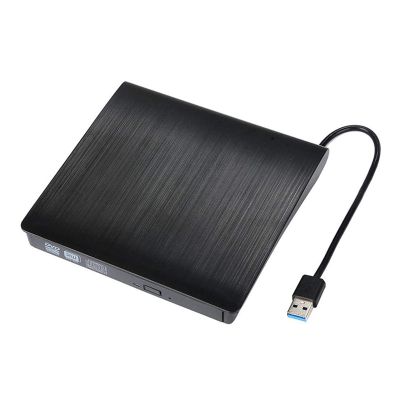 DVD Player External DVD Drive Slim Hard Plastic USB 3.0 9.5Mm DVD Enclosure Rewriter Burner Writer Cd-ROM Case for Laptop Cd/DVD Optic Mini dv Player (0 : 0 Color : Black)