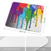 LFDSPYJE Mousepad with Stitched Edge Paint Splatter Backdrop MouseMat Non-Slip Rubber Mousepad Waterproof Desk Mat Comfortable Gaming MousePads for Office Laptop Computer view 2