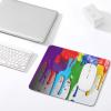 LFDSPYJE Mousepad with Stitched Edge Paint Splatter Backdrop MouseMat Non-Slip Rubber Mousepad Waterproof Desk Mat Comfortable Gaming MousePads for Office Laptop Computer view 4