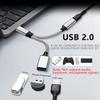GELRHONR USB C OTG Charging Adapter, 2 in 1 USB-C Splitter, Short Type C Charging Cable with USB Female and C Female, for Most Type-C Phones, Laptops,Tablet,USB Fan,Printer (Silvery) view 3