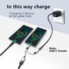 GELRHONR USB C OTG Charging Adapter, 2 in 1 USB-C Splitter, Short Type C Charging Cable with USB Female and C Female, for Most Type-C Phones, Laptops,Tablet,USB Fan,Printer (Silvery) view 4