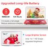 16.9" Portable DVD Player with 6 Hrs 5000mAH Rechargeable Battery, Car DVD Player Portable with 14.1" Large Swivel Screen, Sync TV Support USB/SD Card with Car Charger, Red view 3