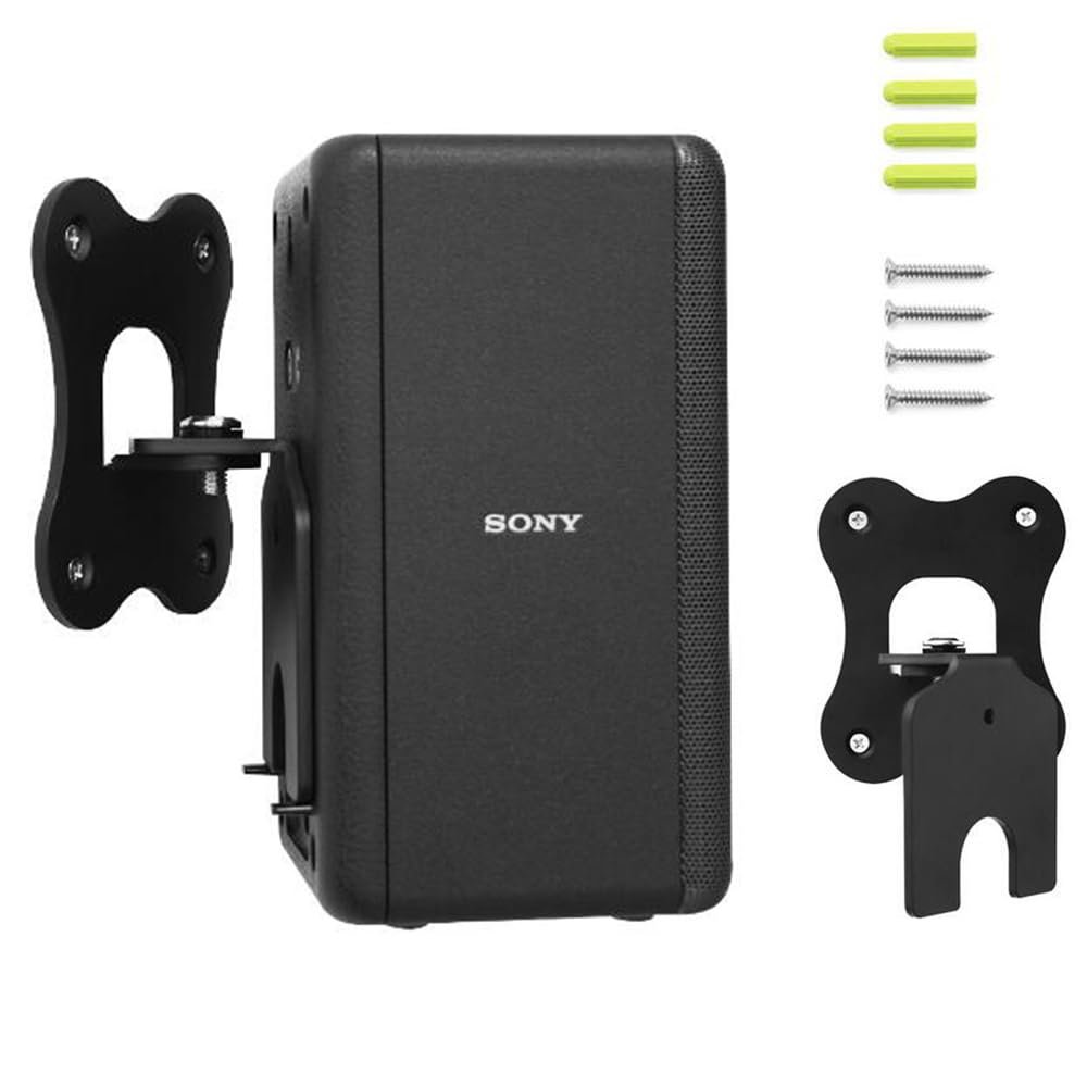 Coyktonty Aluminium Wall Bracket/Wall Mount Bracket for Sony SA-RS3S Speakers,Duty Speaker Mount Mounting Brackets (Black)