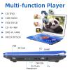 16.9" Portable Mobile DVD Player with 14.1" Large Swivel Screen with 6 Hrs Rechargeable Battery for Kids, Sync TV, Support USB SD Card with Car Charger (Blue) view 4