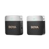 BOYA Wireless Lavalier Microphone 2.4GHz Duan Channel Wireless Micrrophone System with Transmitter and 1 Receiver for Camera iPhone Android Phone Video Recording YouTube Vlog Live Streaming (BY-M1V1) view 1