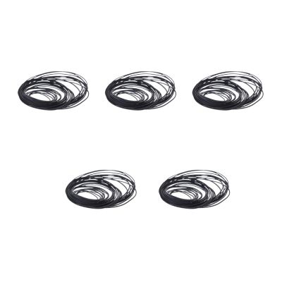 50Pcs 45-130mm Cassette Tape Machine Belts Assorted Common Square Rubber Belt for CD DVD Recorders 45-130mm