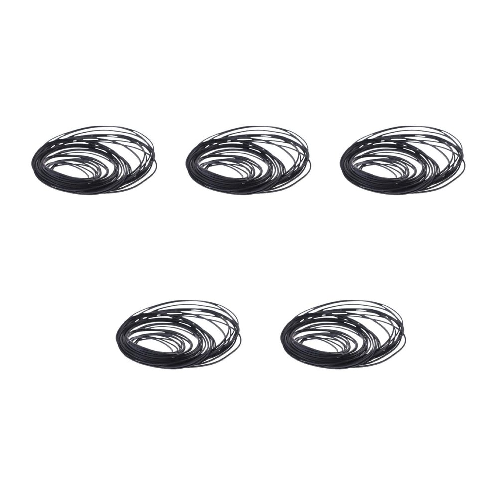 50Pcs 45-130mm Cassette Tape Machine Belts Assorted Common Square Rubber Belt for CD DVD Recorders 45-130mm