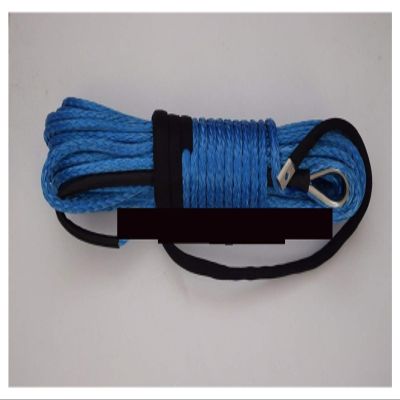 Winch Rope Towing Winches Blue 10mm*30m Synthetic Rope Replacement Winch Cable 3/8" Winch Rope Synthetic Winch Cable