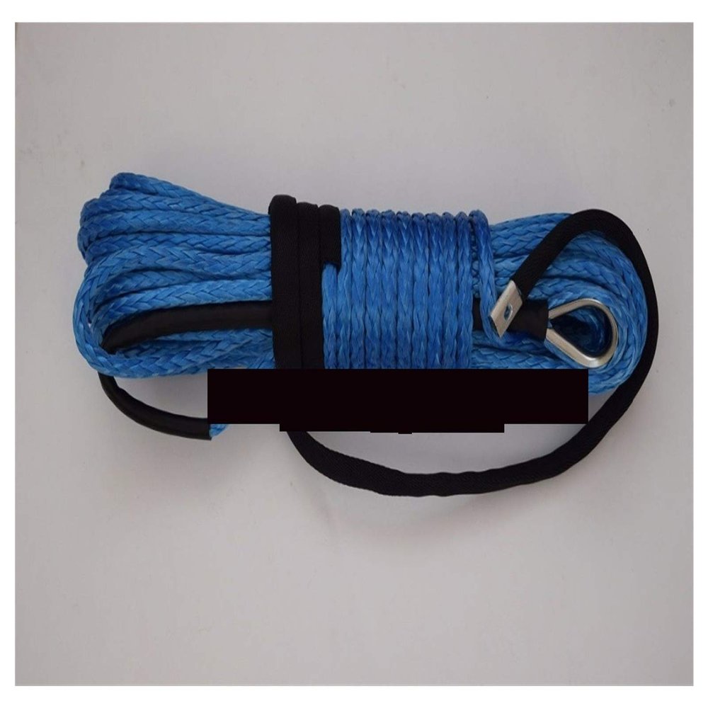 Winch Rope Towing Winches Blue 10mm*30m Synthetic Rope Replacement Winch Cable 3/8" Winch Rope Synthetic Winch Cable