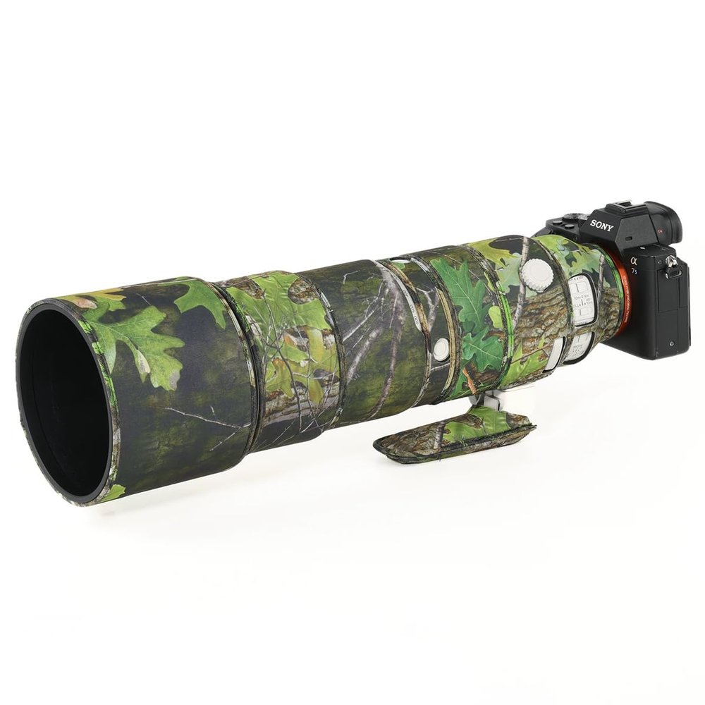 CHASING BIRDS Lens Camouflage Waterproof Coat for Sony FE 200-600mm F5.6-6.3 G OSS Rainproof Lens Protective Cover Version IV (Green Leaf Camouflage)