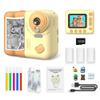 Andoer Instant Camera Kids Instant Print Camera for Children Digital Camera 1080P for Kids 2.4 Inch IPS Screen 10X Zoom for Kids Boys Girls, Yellow view 1