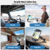 TeQable Industrial Tablet Mount for Truck&Vehicle, Heavy Duty Drill Base iPad Mount Holder for Car, Adjustable Aluminum Arm, Compatible w/ 4.7"-12.9" Devices, Perfect for Dashboard, Boats, WallsBlack view 4