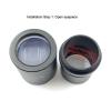 JOEBO Microscope Kit 21mm 24mm Microscope Eyepiece Micrometer Holder Tungsten Steel Installation Tool Microscope Lens Adapters (Color : 1PCS 21mm Ring) view 2