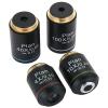 JOEBO Microscope Kit Optical Microscope 195 4X10X40X100X Infinite Flat Field Achromatic Objective Standard RMS Interface 20.2mm Microscope Lens Adapters (Color : 4X10X40X100X) view 2