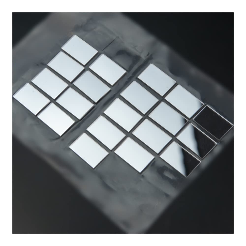 JOEBO Microscope Kit 20Pcs 24x12x0.55mm Optical Front Surface Reflector Mirrors High Reflectivity First Surface Mirror Microscope Lens Adapters