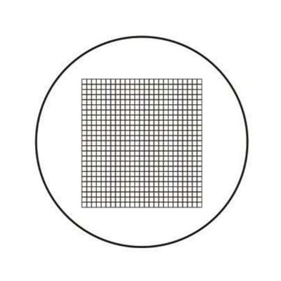 JOEBO Microscope Kit Micrometer Graticule, Optical Reticle, Cross Net Ruler, for Microscope Microscope Lens Adapters (Color : 1PCS Diameter 24mm)