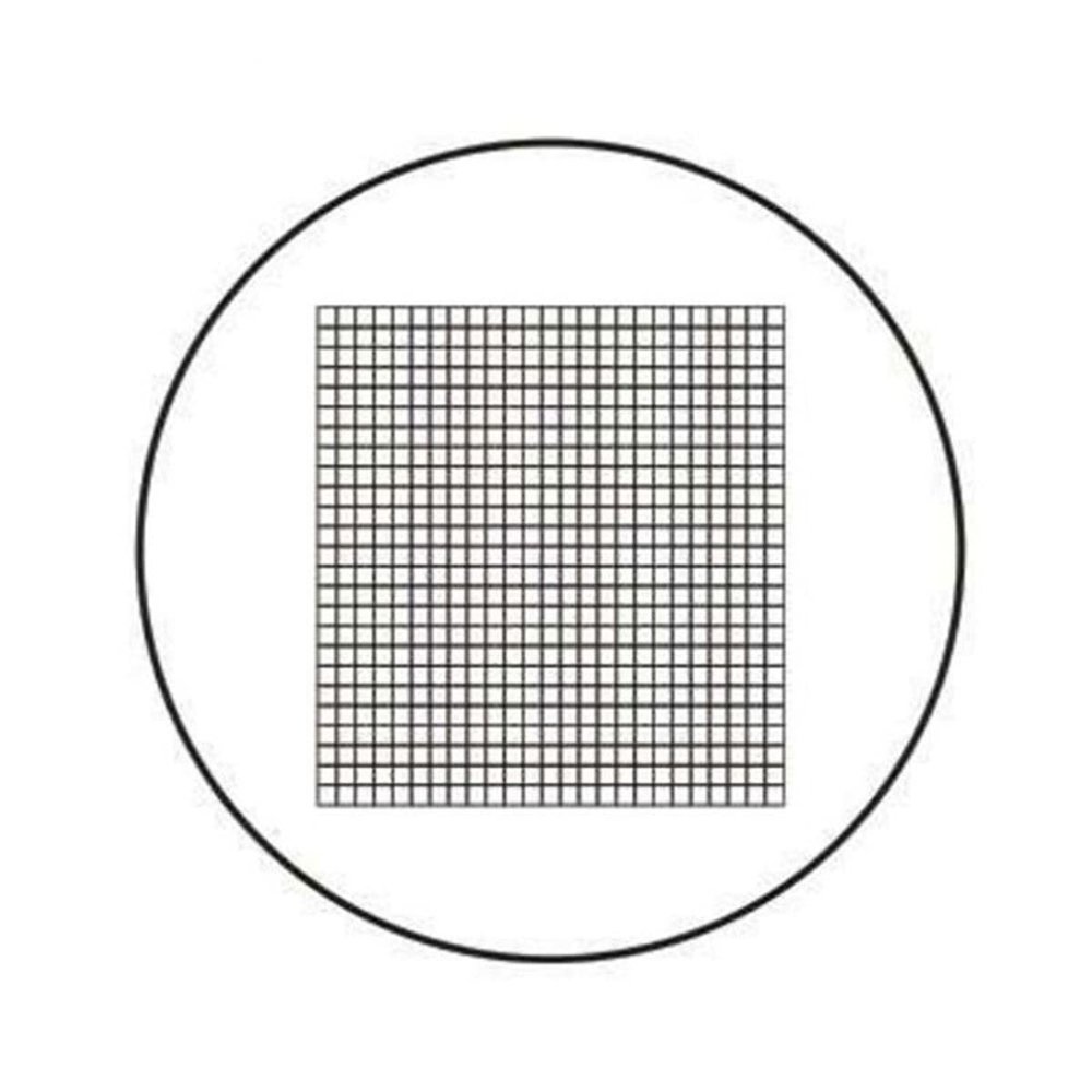 JOEBO Microscope Kit Micrometer Graticule, Optical Reticle, Cross Net Ruler, for Microscope Microscope Lens Adapters (Color : 1PCS Diameter 24mm)