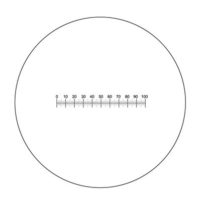 Joebo Microscope Kit Eyepiece Micrometer X=10 Ruler 100 Graticule Calibration Ocular DIV 0.1 Mm Microscope Measuring Tools Microscope Lens Adapters (Color : Diameter 21 mm)