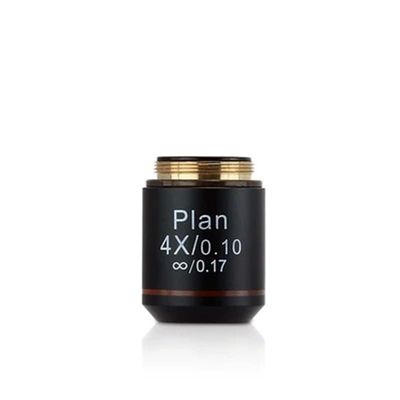 Joebo Microscope Kit Optical Microscope 195 4X10X40X100X Infinite Flat Field Achromatic Objective Standard RMS Interface 20.2mm Microscope Lens Adapters (Color : 4X)
