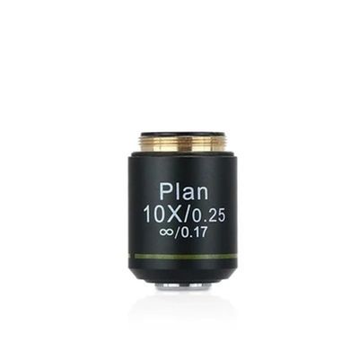 Joebo Microscope Kit Optical Microscope 195 4X10X40X100X Infinite Flat Field Achromatic Objective Standard RMS Interface 20.2mm Microscope Lens Adapters (Color : 10X)