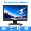 Suprlipy 15.6 inch FHD Small IPS Monitor LCD Display Screen 1920x1080 60Hz 16:9 with BNC VGA AV Input Built-in Lounspeakers for CCTV Security Camera DVR PC RasPi view 2