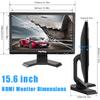 Suprlipy 15.6 inch FHD Small IPS Monitor LCD Display Screen 1920x1080 60Hz 16:9 with BNC VGA AV Input Built-in Lounspeakers for CCTV Security Camera DVR PC RasPi view 4