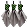 SPUDZ Classic Microfiber Lens Cleaner Clip-On Pouch, Washable for Binoculars, Scopes, Glasses, Screens | Classic | Avocado, 6 x 6 Inch (3-Pack) view 1